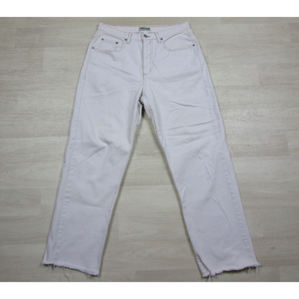 Vintage 90s Guess Jeans Men's (31x27.5) White Raw Hem Distressed Hip Hip Grunge
